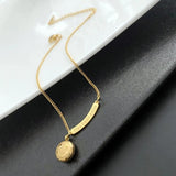 Stainless Steel Face Chain for Women - Tassel Pendant - Fine Jewelry