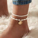 Pearl Shell Pendant Anklet Women Creative Design Girls Party Gift