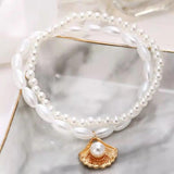 Pearl Shell Pendant Anklet Women Creative Design Girls Party Gift