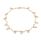 Yellow Wave Charms Anklet Bracelet Beach Foot Jewelry Women Girls