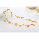Yellow Wave Charms Anklet Bracelet Beach Foot Jewelry Women Girls