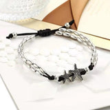 Summer Ethnic Starfish Rune Yoga Pendant Alloy Beach Anklet for Women