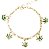 Maple Leaf Charm Anklet Foot Jewelry for Women