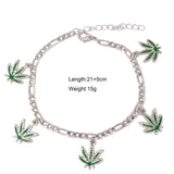 Maple Leaf Charm Anklet Foot Jewelry for Women