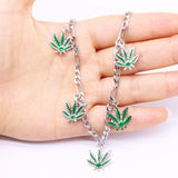 Maple Leaf Charm Anklet Foot Jewelry for Women