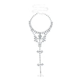 MIQIAO Crystal Toe Ring Chains Beach Sandal Accessories Ankle Bracelet Anklets