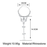MIQIAO Crystal Toe Ring Chains Beach Sandal Accessories Ankle Bracelet Anklets