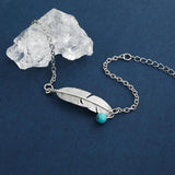 Feather Anklet Retro Folk Hollow Leaf Anklet Beach Jewelry Women