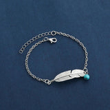 Feather Anklet Retro Folk Hollow Leaf Anklet Beach Jewelry Women