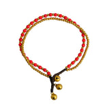 Bohemian Tibetan Round Charm Anklet Multicolor Small Turquoises Beaded Chain