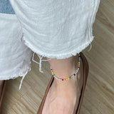 Colorful Beads Anklet for Women Beach Party Jewelry