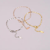 Rose Stainless Steel Fish Lips Chain Anklet Beach Foot Jewelry