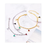 Scallop Shell Anklet Double Chain Titanium Steel Foot Accessories