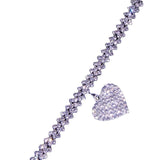 Heart Rhinestone Chain Anklets Silver/Gold Bracelet Leg Access