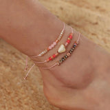 Bohemian Bead Braided Anklet Set for Women