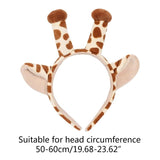 Giraffe Ears and Horns Headband Funny Animal Cosplay Hair Hoop