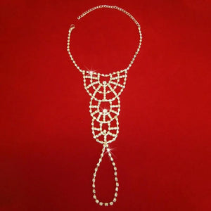 Boho Anklet Foot Leg Chain Jewelry Rhinestone Ankle Bracelet for Women Girls