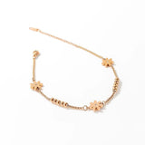 Flower Charm Anklets Stainless Steel Jewelry for Women