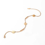 Flower Charm Anklets Stainless Steel Jewelry for Women