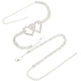 Heart Anklet Bracelet Set Summer Foot Jewelry