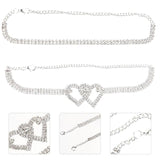 Heart Anklet Bracelet Set Summer Foot Jewelry