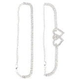 Heart Anklet Bracelet Set Summer Foot Jewelry