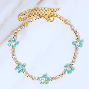 Colorful Flowers Anklets Bracelet for Women