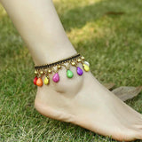 Bohemian Semi-precious Stones Beach Wind Anklet