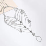 Bohemia Layer Tassel Coin Anklet for Women Foot Chain