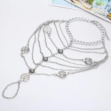 Bohemia Layer Tassel Coin Anklet for Women Foot Chain