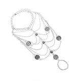 Bohemia Layer Tassel Coin Anklet for Women Foot Chain