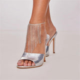 Rhinestone Anklet Tassels Foot Chain Jewelry for Women
