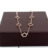 Hollow Flower Anklet Titanium Stainless Steel Inlaid Natural Shells