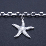 Starfish Charm Stainless Steel Anklet Vintage Jewelry