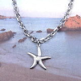 Starfish Charm Stainless Steel Anklet Vintage Jewelry