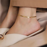 316L Stainless Steel Snake Chain Anklet For Women/Men Foot Bracelet