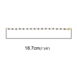 18k Plated Evil Eye Anklet Bracelet Jewelry for Women Men