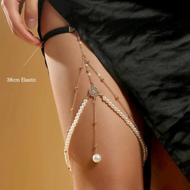 Boho Body Jewelry Tassel Thigh Chain for Women