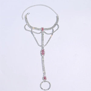 Sparkling Crystal Ankle Chain