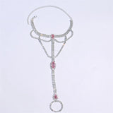 Sparkling Crystal Ankle Chain