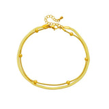 316L SS Double-Layer Anklets For Women Waterproof Jewelry