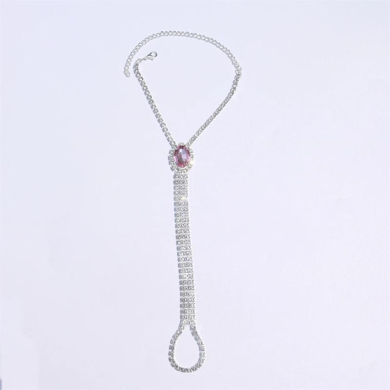 Summer Beach Rhinestone Ankle Chain Crystal Claw Jewelry
