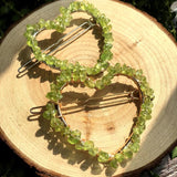 Bohemian Heart Crystal Hair Clip Ethnic Style Anniversary Party Jewelry