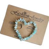 Bohemian Heart Crystal Hair Clip Ethnic Style Anniversary Party Jewelry
