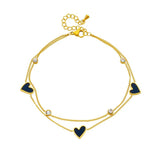 316L Stainless Steel Heart Love Anklets For Women Girl