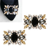 Crystal Rhinestone Shoe Clips Wedding Shoe Buckles