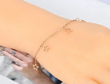 Bohemia Stainless Steel Rose Beach Anklet Foot Jewelry A20006