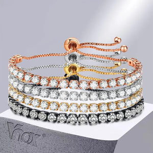Bling Tennis Chain Anklet for Women, Crystal Foot Jewelry