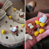3D Chicken Hole Shoe Charms DIY Shoe Decoration