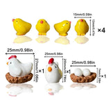 7PCS 3D Chicken Hole Shoe Charms DIY Shoe Decoration Set